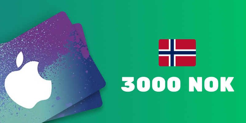 Apple iTunes Gift Card 3000 NOK
