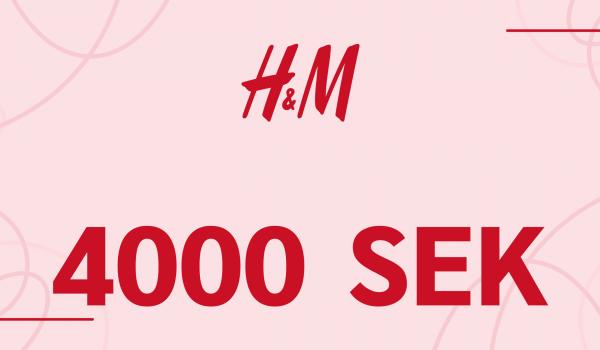 H and M Gift Card 4000 SEK