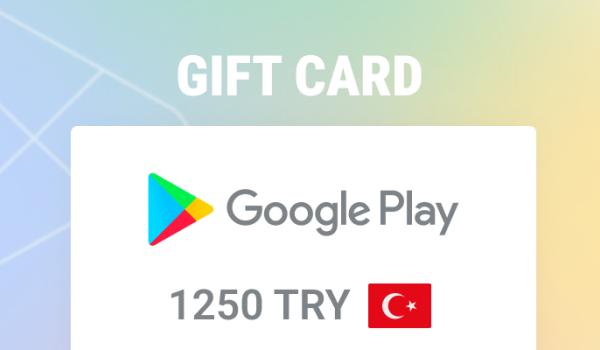 Google Play Gift Card 1250 TRY