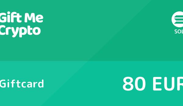 Gift Me Crypto Gift Card SOLANA 80 EUR
