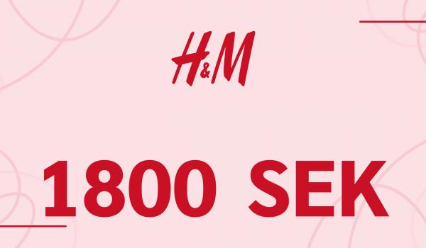 H and M Gift Card 1800 SEK