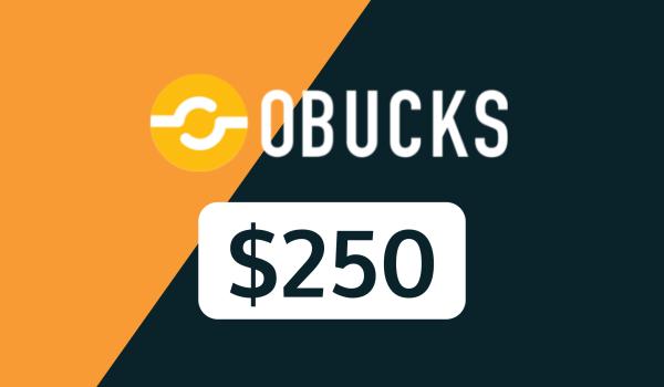 oBucks Gift Card 250 USD