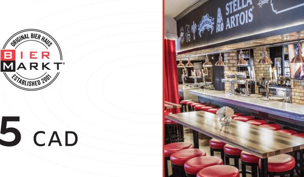 Bier Markt Gift Card 5 CAD