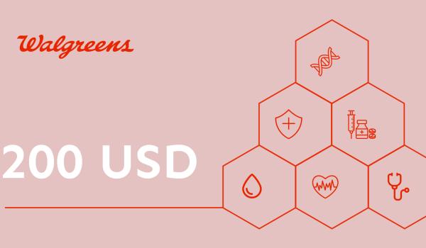 Walgreens Gift Card 200 USD