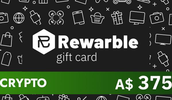 Rewarble Crypto Gift Card 375 AUD