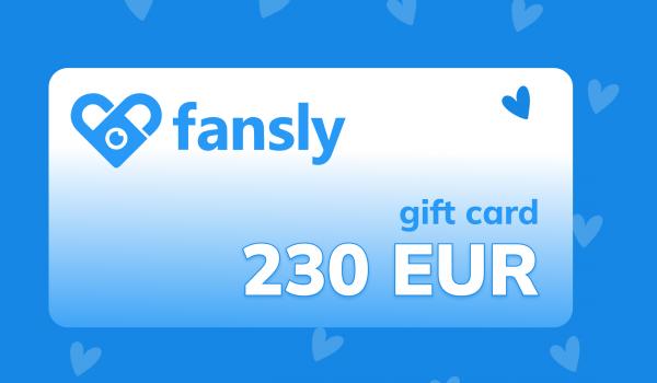 Fansly Gift Card 230 EUR