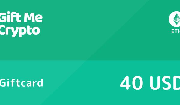 Gift Me Crypto Gift Card ETH 40 USD