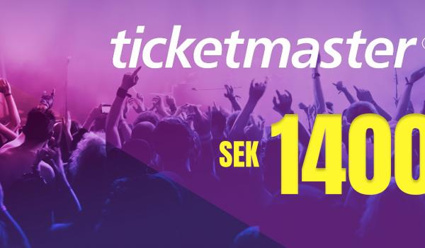 Ticketmaster Gift Card 1400 SEK