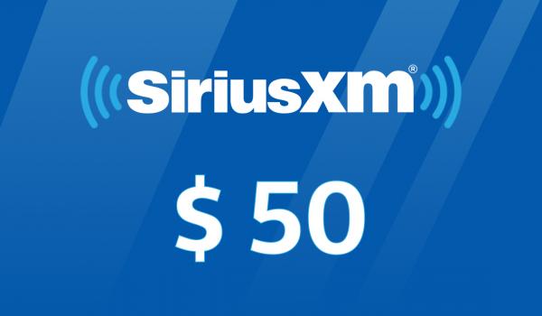 SiriusXM Gift Card 50 USD