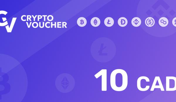 Crypto Voucher Gift Card 10 CAD