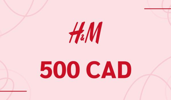 H and M Gift Card 500 CAD