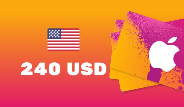 Apple iTunes Gift Card 240 USD