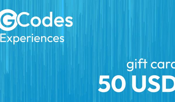 GCodes Global Experiences Gift Card 50 USD
