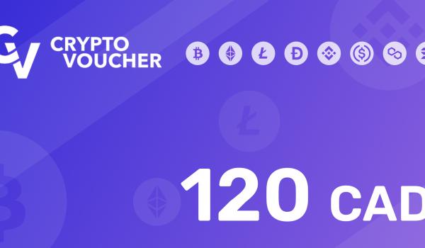 Crypto Voucher Gift Card 120 CAD