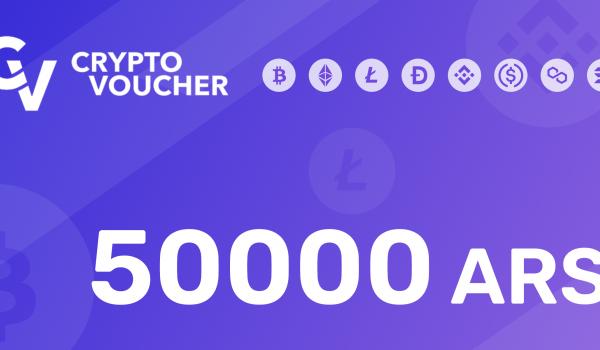 Crypto Voucher Gift Card 50000 ARS