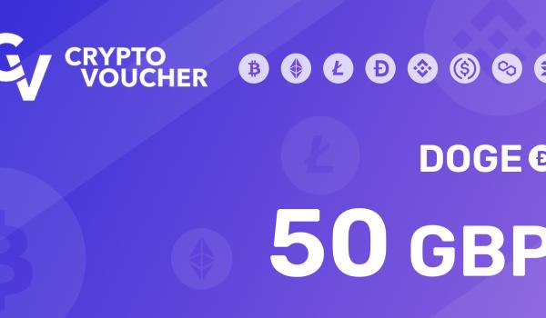 Crypto Voucher Doge 50 GBP