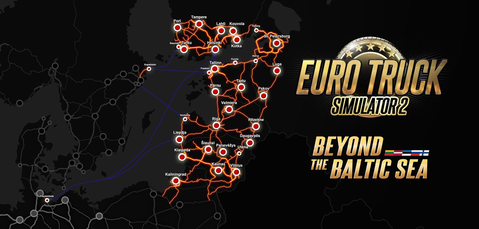 Euro Truck Simulator 2 Beyond the Baltic Sea (PC)
