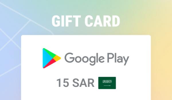Google Play Gift Card 15 SAR