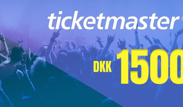 Ticketmaster Gift Card 1500 DKK