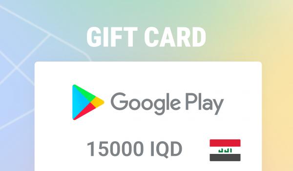 Google Play Gift Card 15000 IQD