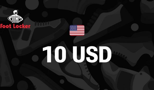 Foot Locker Gift Card 10 USD