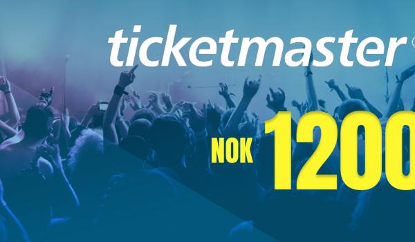 Ticketmaster Gift Card 1200 NOK