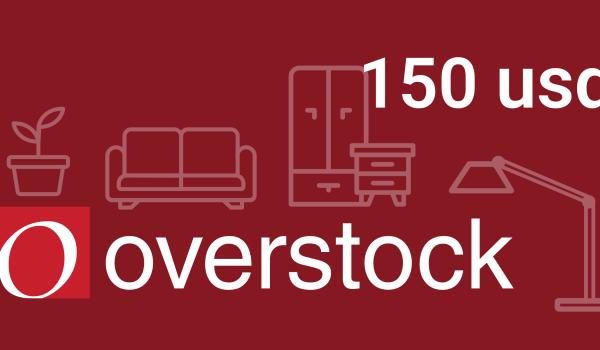 Overstock Gift Card 150 USD