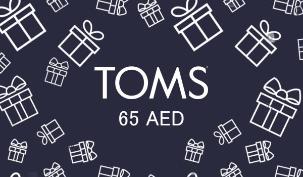 TOMS Gift Card 65 AED