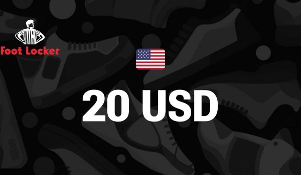 Foot Locker Gift Card 20 USD
