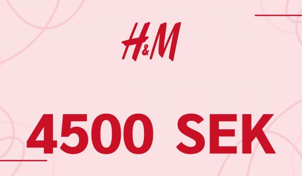 H and M Gift Card 4500 SEK
