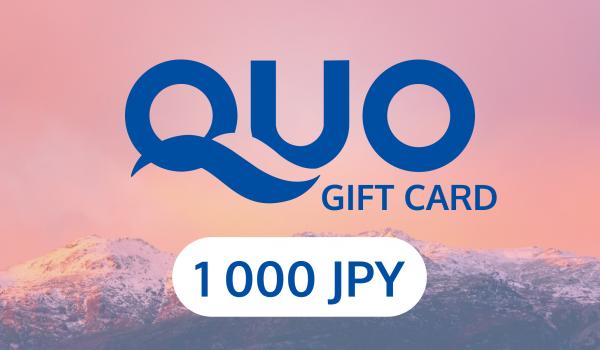 QUO Gift Card 1000 JPY