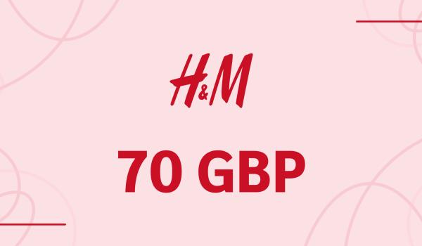 H and M Gift Card 70 GBP