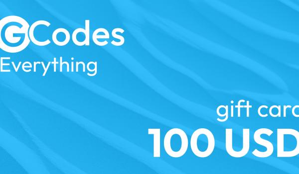 GCodes Global Everything Gift Card 100 USD