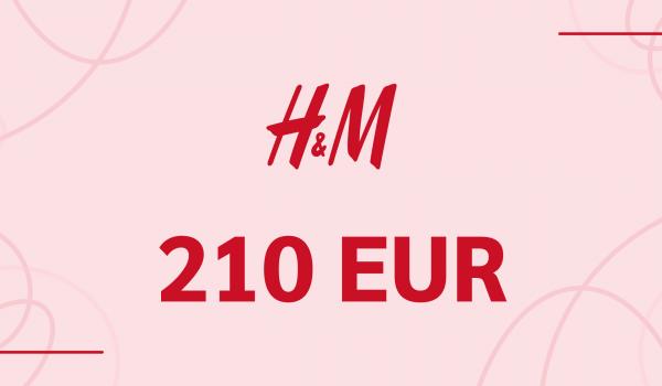 H and M Gift Card 210 EUR