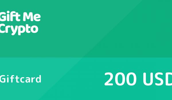 Gift Me Crypto Gift Card 200 USD