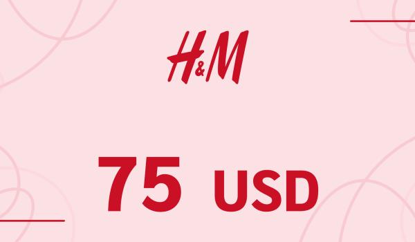 H and M Gift Card 75 USD