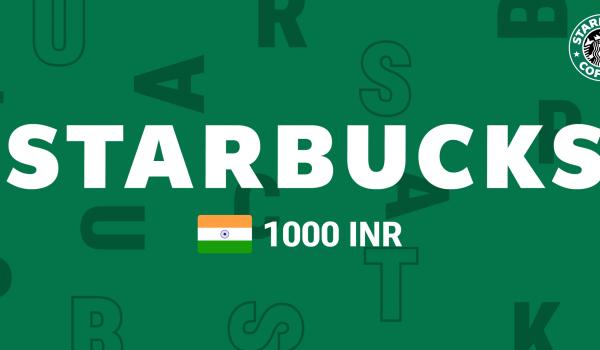 Starbucks Gift Card 1000 INR