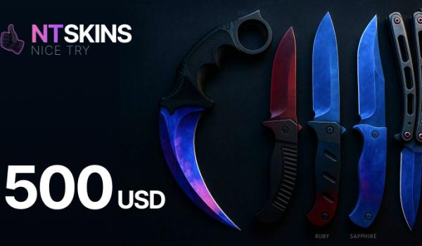NTSkins Gift Card 500 USD