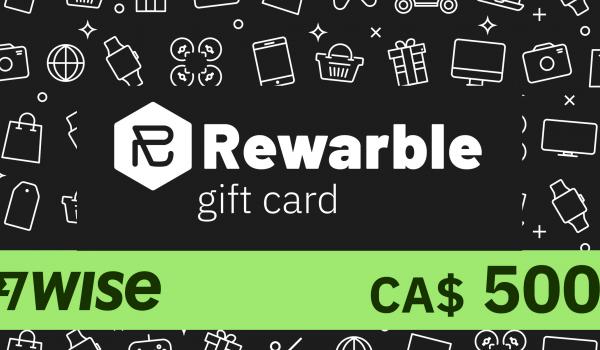 Rewarble Wise Gift Card 500 CAD
