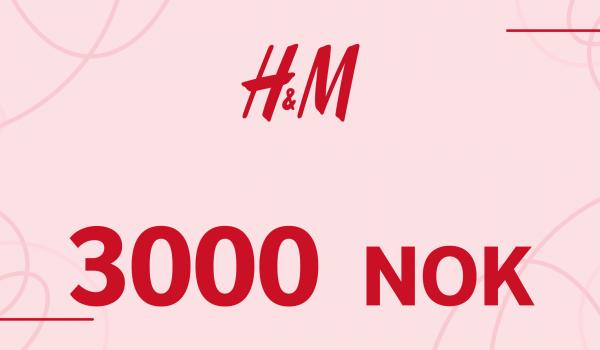 H and M Gift Card 3000 NOK