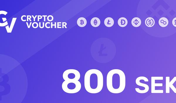 Crypto Voucher Gift Card 800 SEK