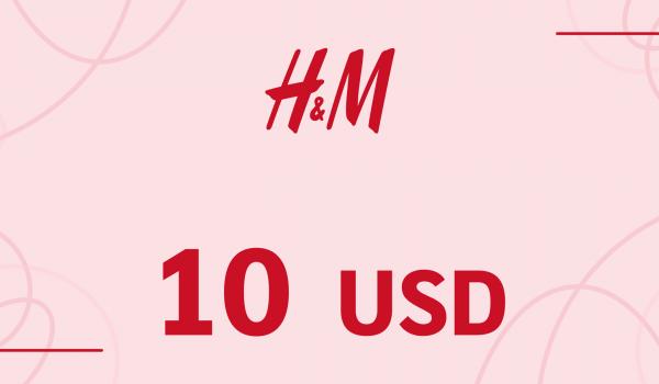 H and M Gift Card 10 USD