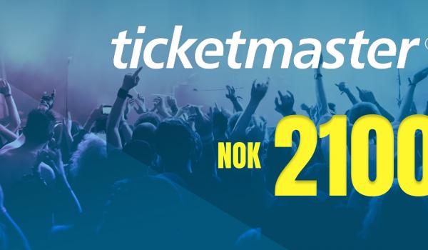 Ticketmaster Gift Card 2100 NOK
