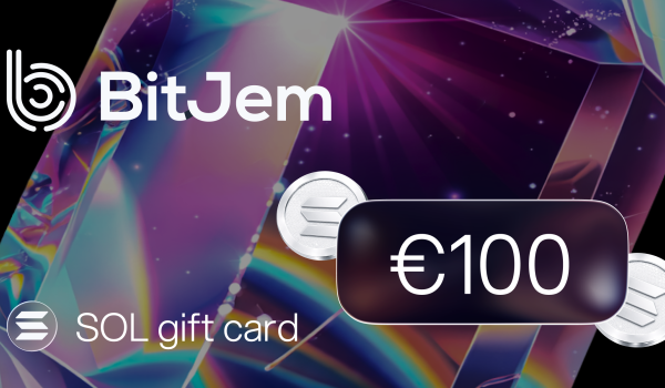 BitJem SOL Gift Card 100 EUR