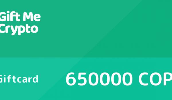 Gift Me Crypto Gift Card 650000 COP