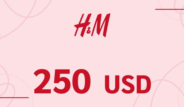 H and M Gift Card 250 USD