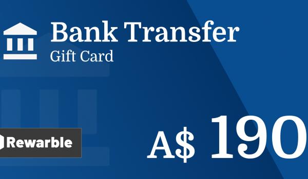 Bank Transfer Gift Card 190 AUD