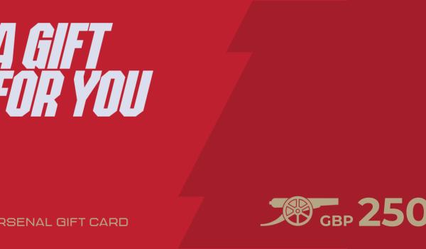 Arsenal Gift Card 250 GBP