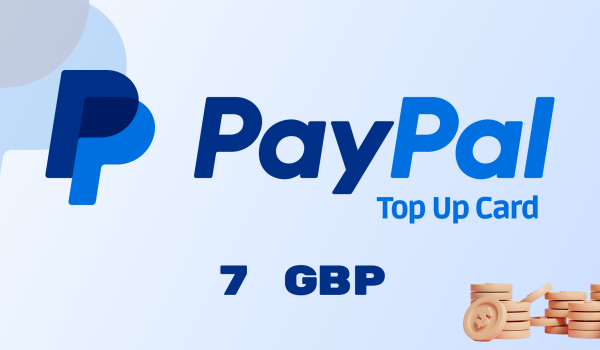 PayPal Wallet Top Up 7 GBP
