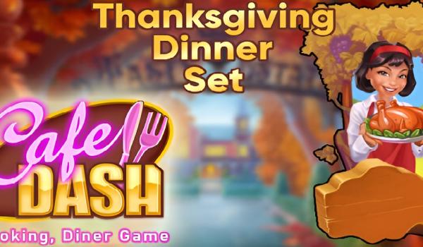 Cafe Dash Cooking Diner Game Thanksgiving Dinner Set (PC)
